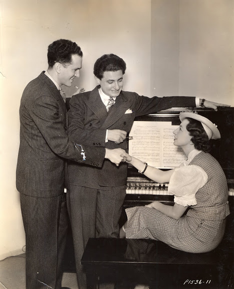Leo Robin and Ralph Rainger with their friend, Ann Ronell, one of the few women songwriters in Hollywood at that time, who wrote 